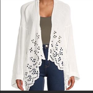 Free People Amaira Eyelet Shrug